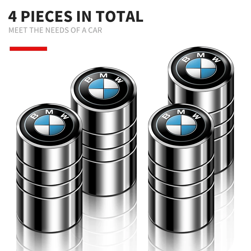 4pcs Styling Wheel Tire Valve Air Stem Cap Duust Covers For BMW M Performance E46 E90 E60 F10 F30 E39 E36 F20 E87 G30 E92 E91 X5