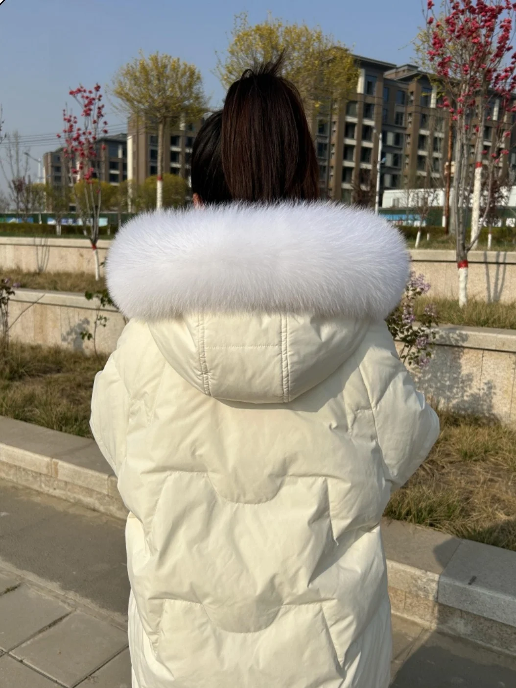 リアルフォックスファー襟付き帽子 襟付きダウンジャケット襟 単品購入 レディースユニバーサルファー オッターファー襟 単品販売