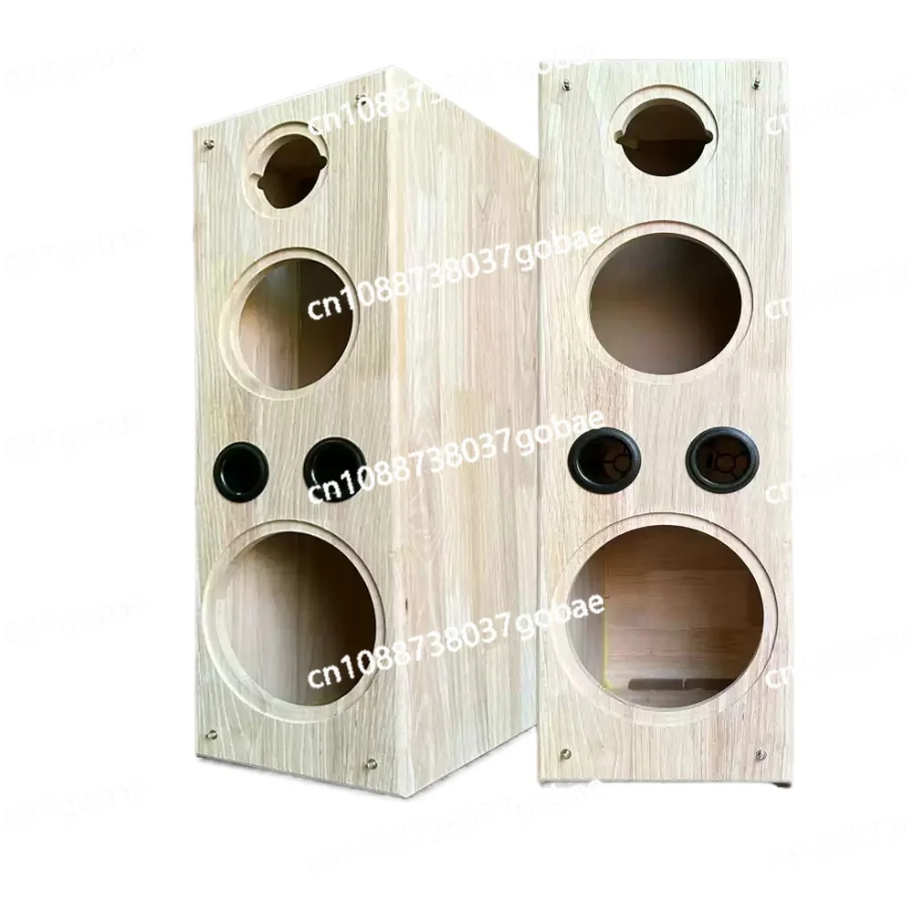 Household speaker shell 8 inch solid wood three-way frequency empty speaker body passive bookshelf floor front main stereo
