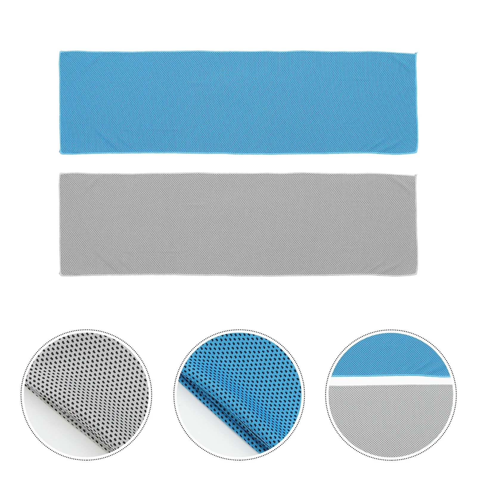 

2Pcs Cooling Towels Sports Ice Towel Polyester Quick Dry Sweat Absorbent Towel for Outdoor Running Hiking Fitness Summer
