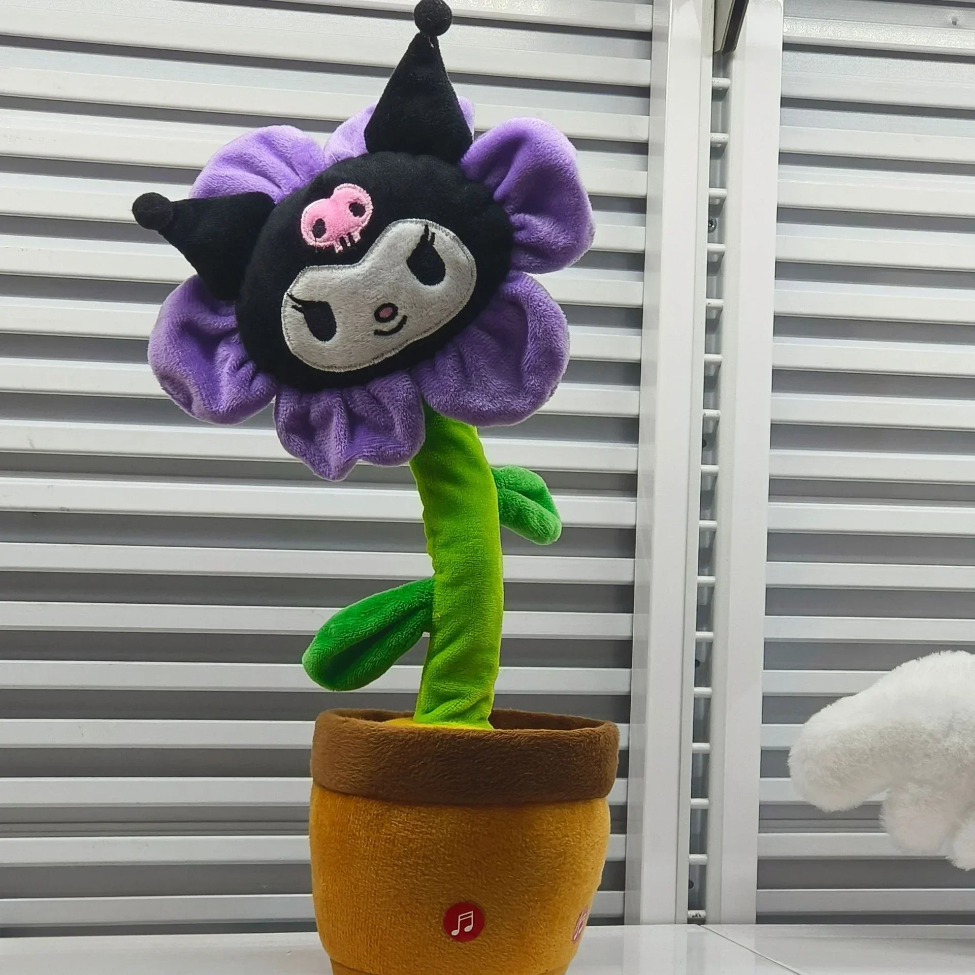 سانريو أنيمي الموسيقى بوعاء النبات قابلة للشحن الغناء الرقص تسجيل الحديث مرحبا كيتي تويست اناء للزهور لعبة أطفال مضحكة