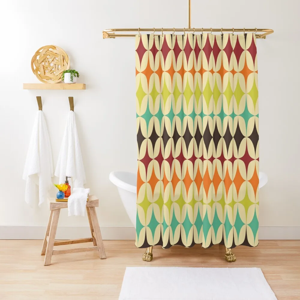 

Mid Century Modern Shower Curtain Bathroom And Shower Products Bathroom Deco Luxury Bathroom Shower Set Curtain