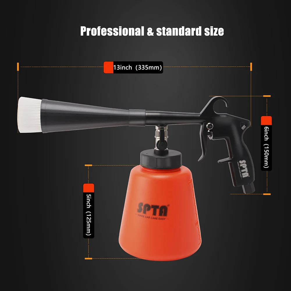 SPTA Car Interior Cleaning Foam Gun Car Tornado Cleaning Washing Spray Gun High Pressure Washer For Easy Deep Cleaning Tools