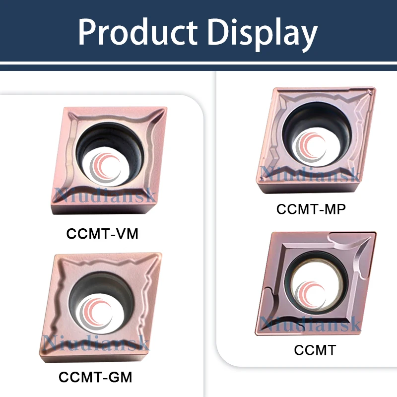 CCMT سلسلة CNC تحول إدراج CCMT060204/09T308/120408 GM MP VM LF6018 المعين أداة تحول داخلية قاطع الفولاذ المقاوم للصدأ