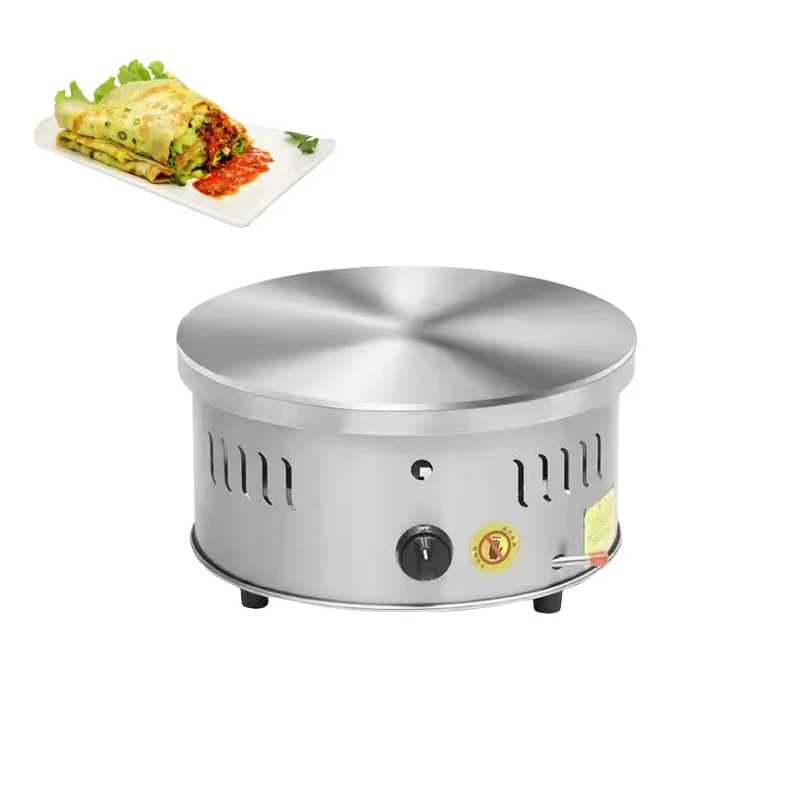 About Factory Price 45cm Single Board Crepe Machine Non Stick Baking Tray Pizza Pancake Machine