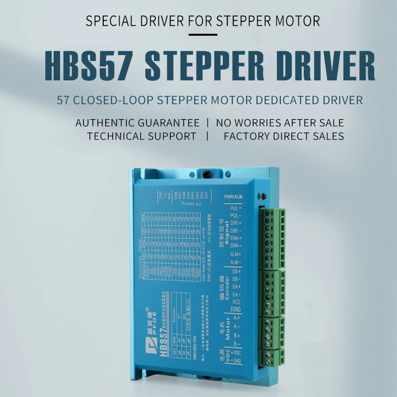 HBS57 Closed Loop Servo Motor Driver Hybrid Step Servo Driver CNC Controller Digital 57 NAME 23 Closed Loop Stepper Motor Driver