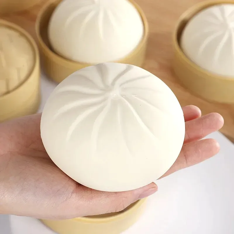 2pcs/set Creative Fake Buns, Simulated Craft, Bun Shape, Ventilated Pressure Relief Ornament, Slow Rebound