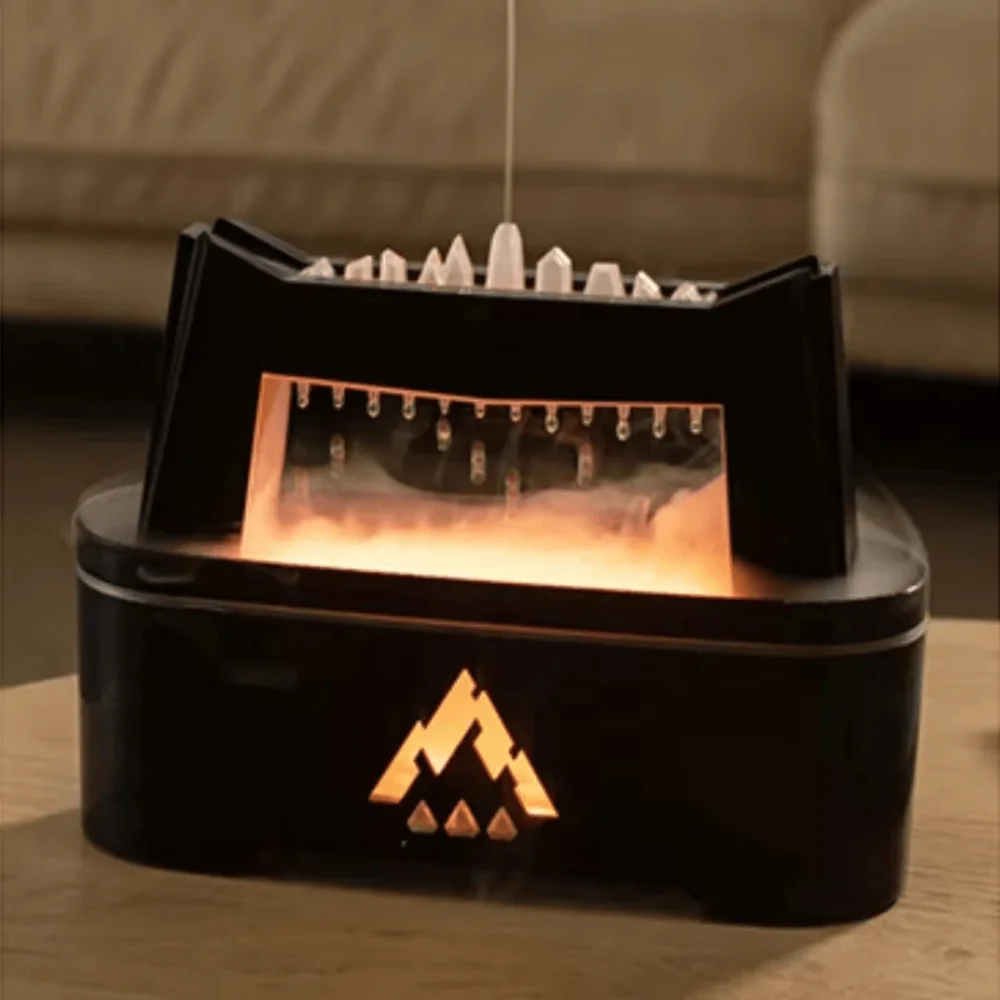 

Аромадиффузор с каплями дождя — реалистичный увлажнитель пламени для настольного компьютера и офиса атмосферы