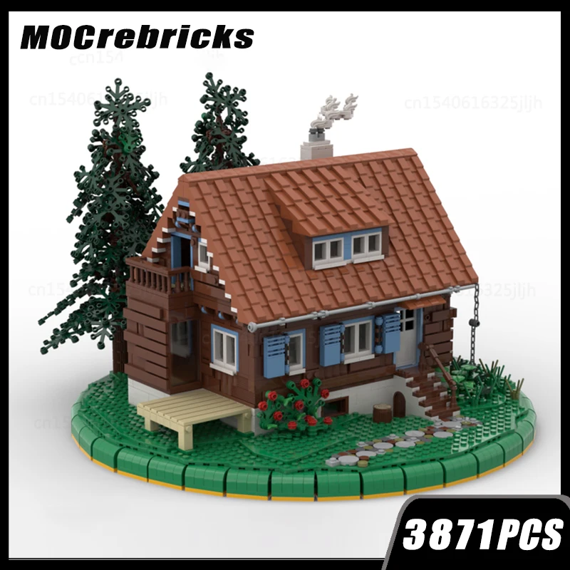 Movie Space Series Castle Module Moc Building Blocks Cozy Cabin Diorama Streetscape Architecture DIY Model Brick Toys Xmas Gifts