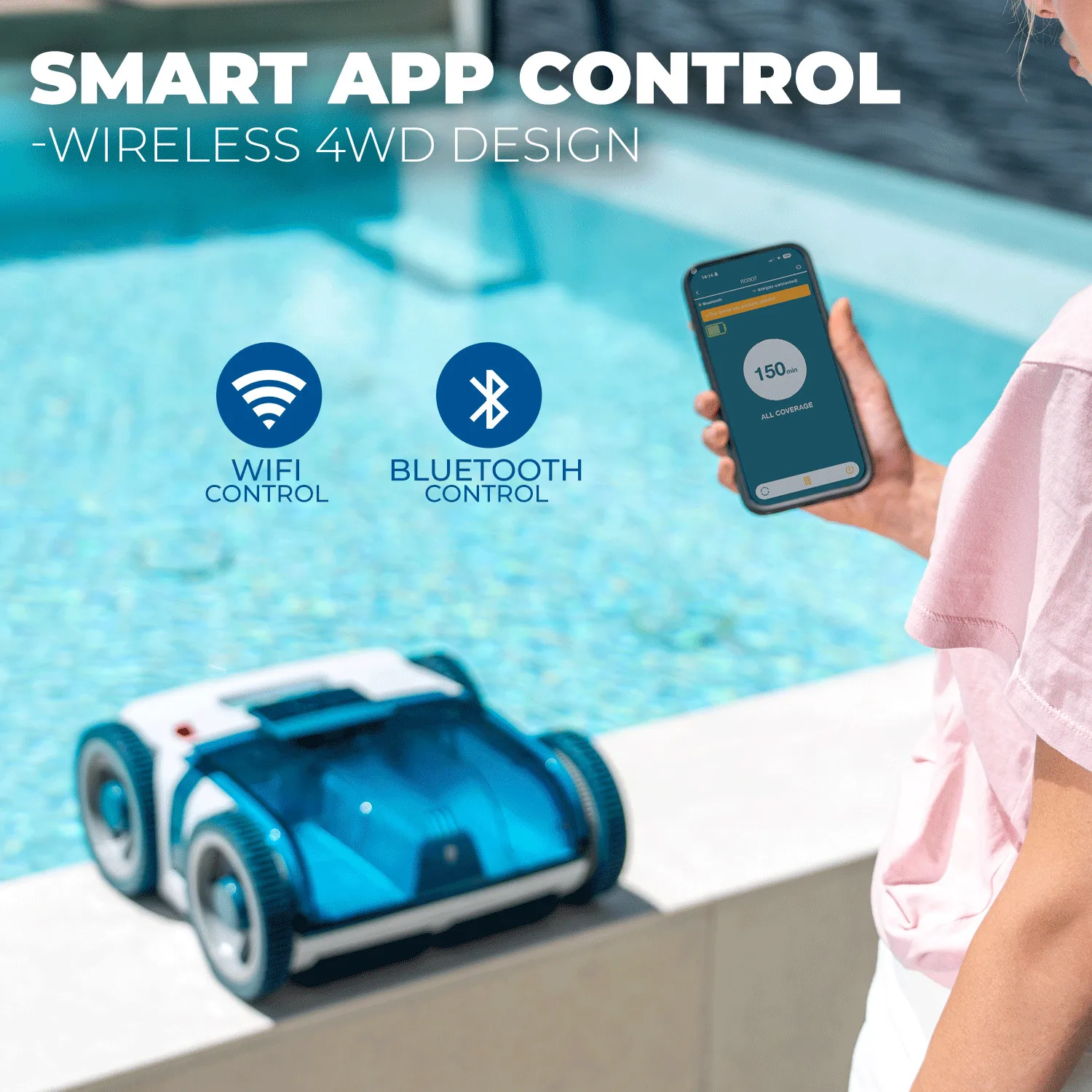 Cordless Wall-Climb Pool Robot 5