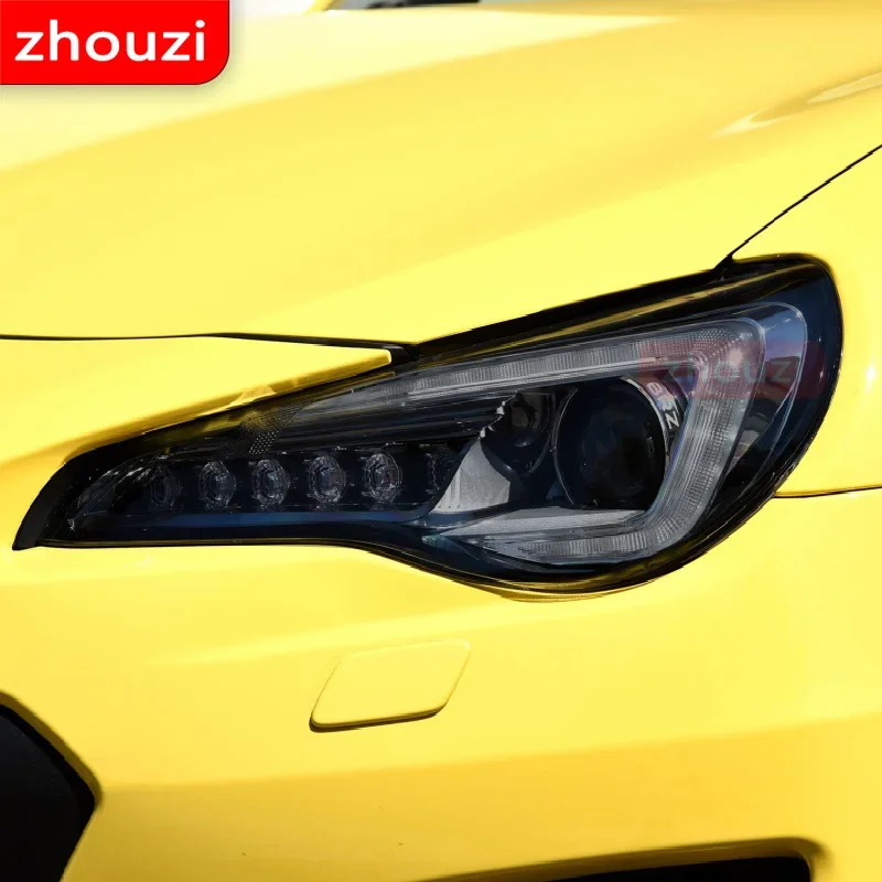 

2 Pcs For Subaru BRZ GT86 2013-Present Car Headlight Tint Black Protective Film Protection Transparent TPU Sticker Accessories