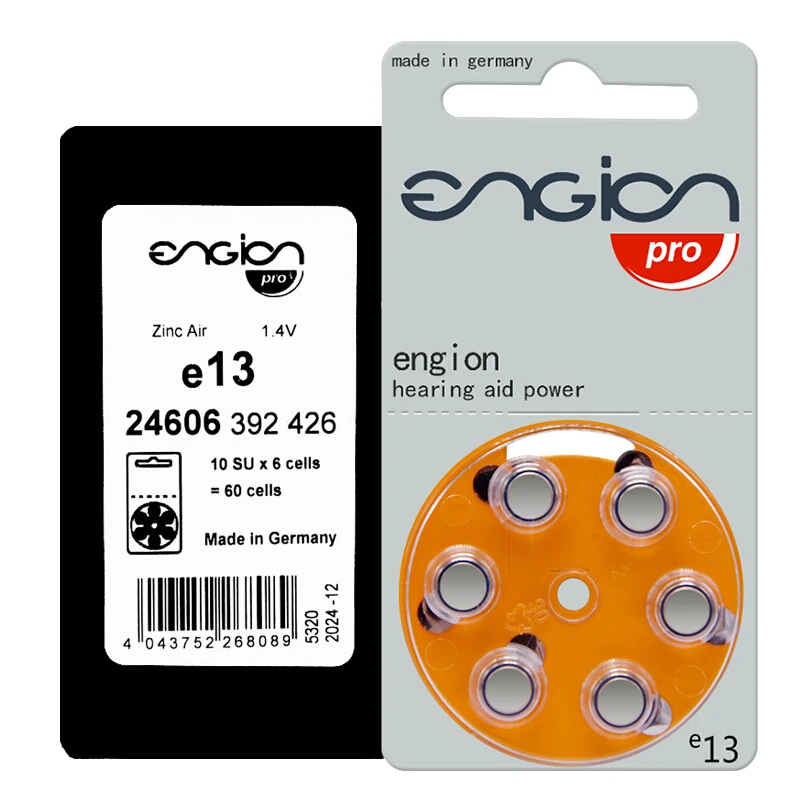 Engion  PRO Air-Zinc 13 / A13 / PR48  A13 13A 13 P13 PR48 1.45V Zinc Air Battery for CIC BTE Hearing Aids Sound Amplifier