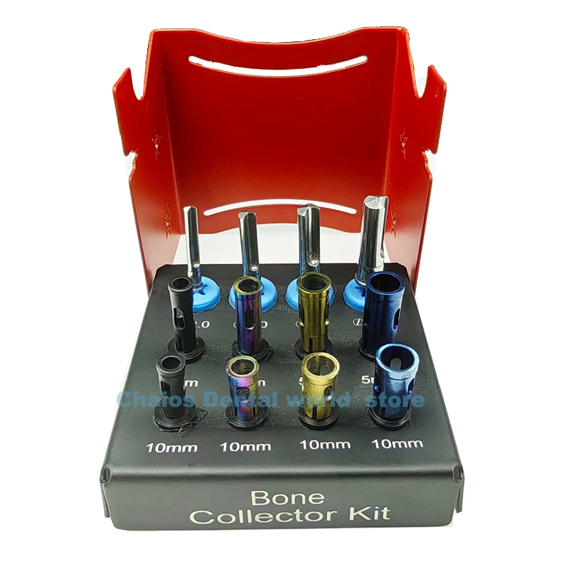 

New Dental Bone Collector Kit Implant Bur Drill Bit Set bone chip Marker Drill Dentist Surgical Instrument