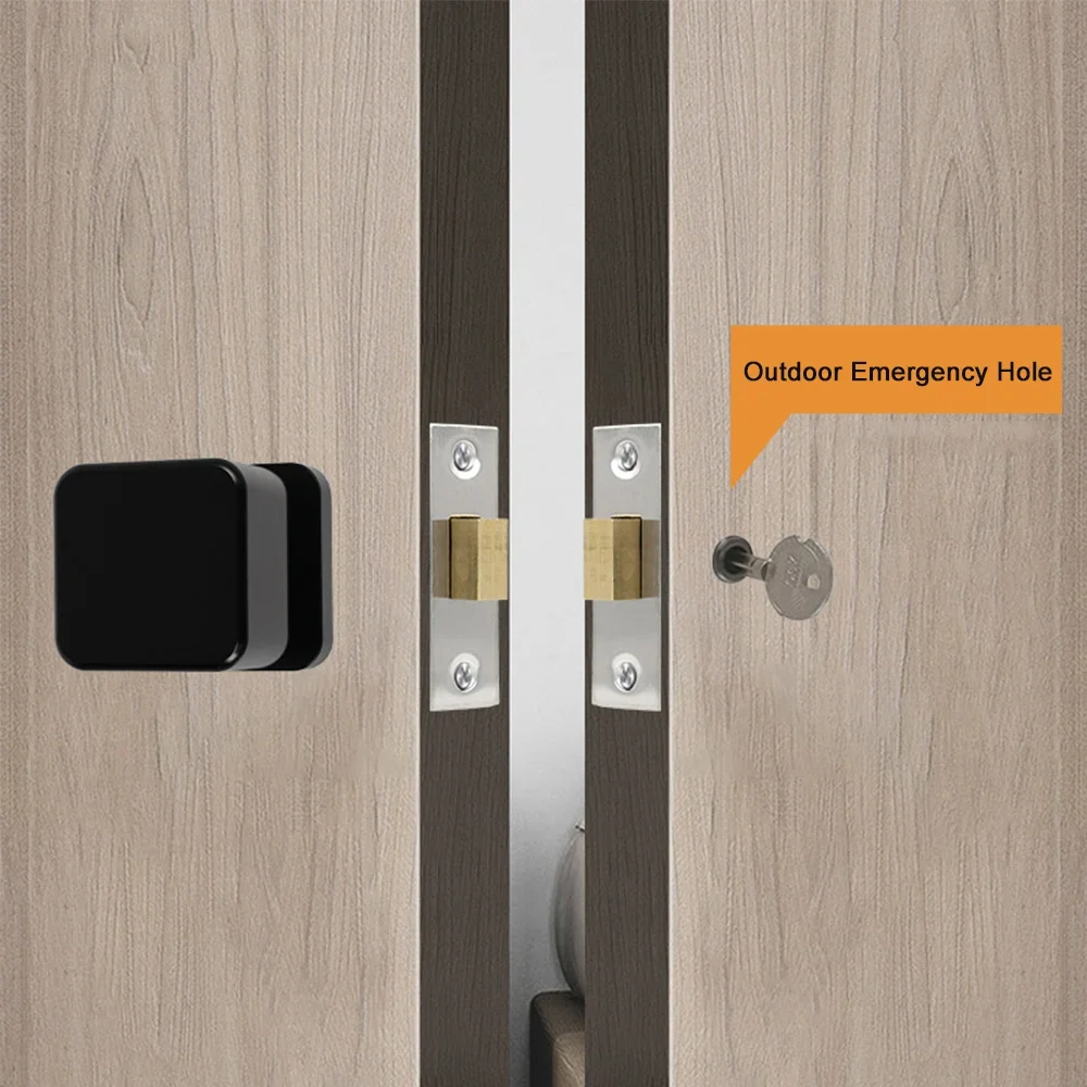 

Bedroom Hide Door Lock Square Unilateral Invisible Door Lock Minimalist Solid Color Living Room Feature Wall Door Lock