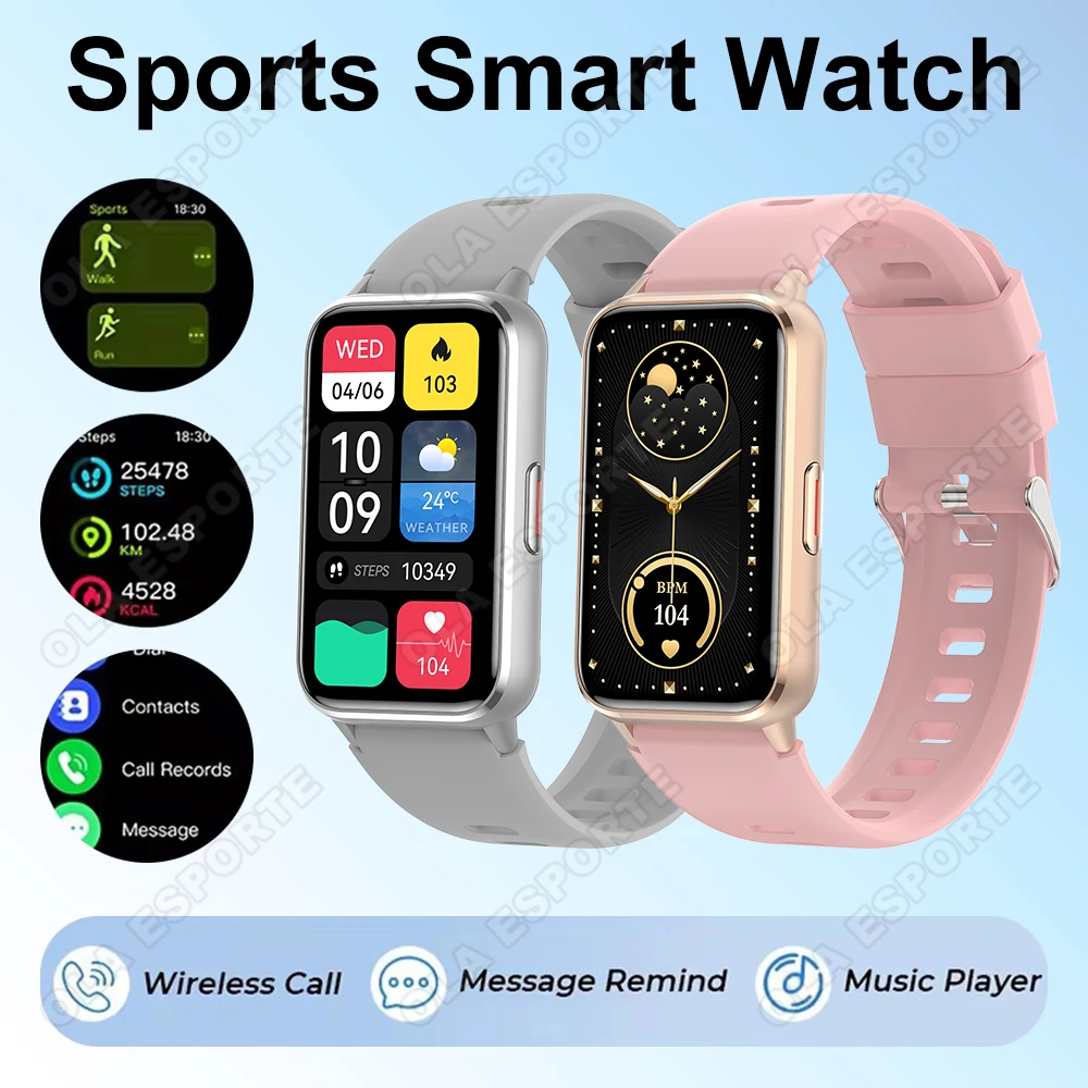 

Men Women Sports Smart Watch Waterproof 1.47" AMOLED Screen Bluetooth Call Voice Control NFC Smartwatch Heart Rate Sleep Monitor