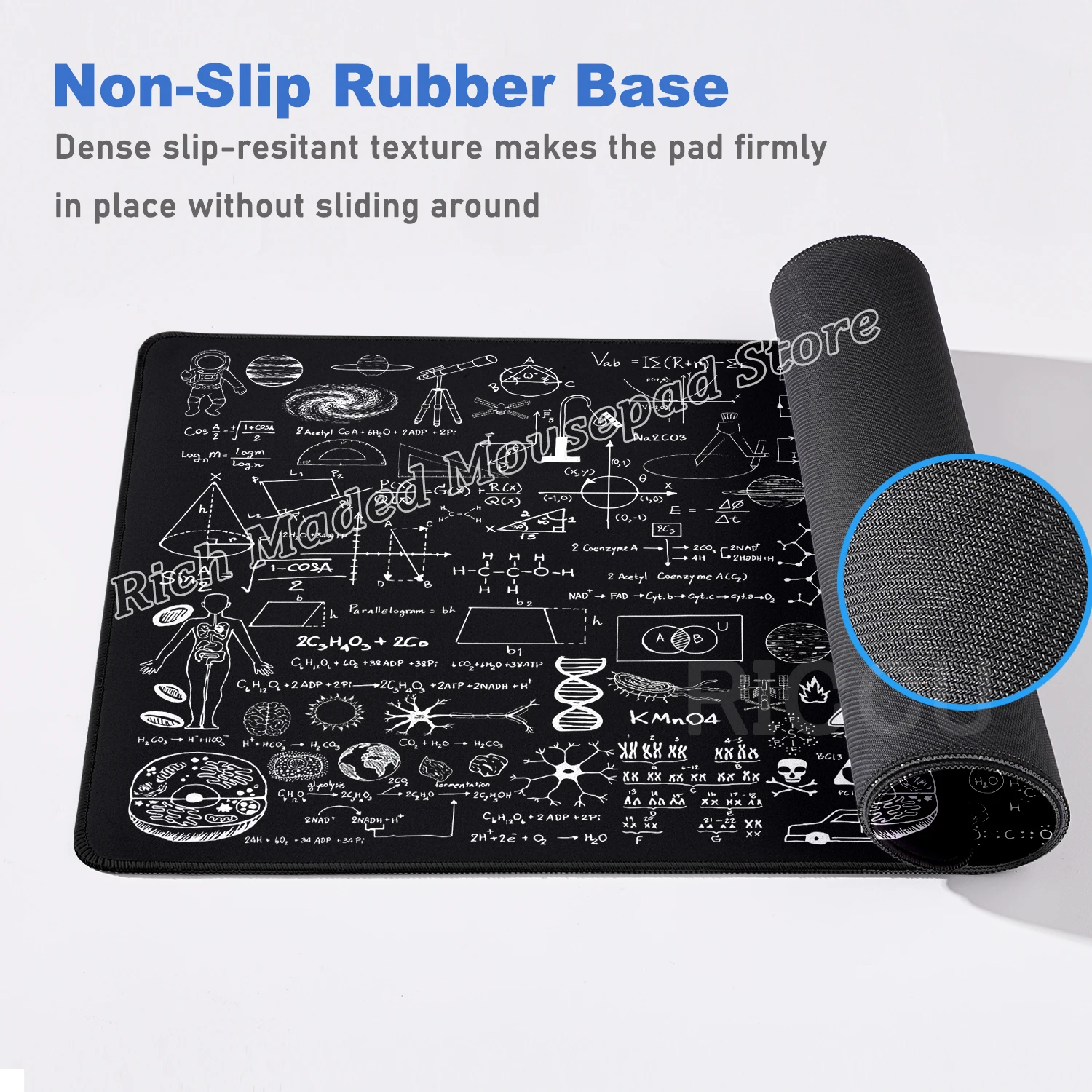 Equation Large Mouse Pad Pc Gamer Math Chemistry Physics Objects Deskmat Gaming Accessories Teclado Mat Office Laptop Mousepad