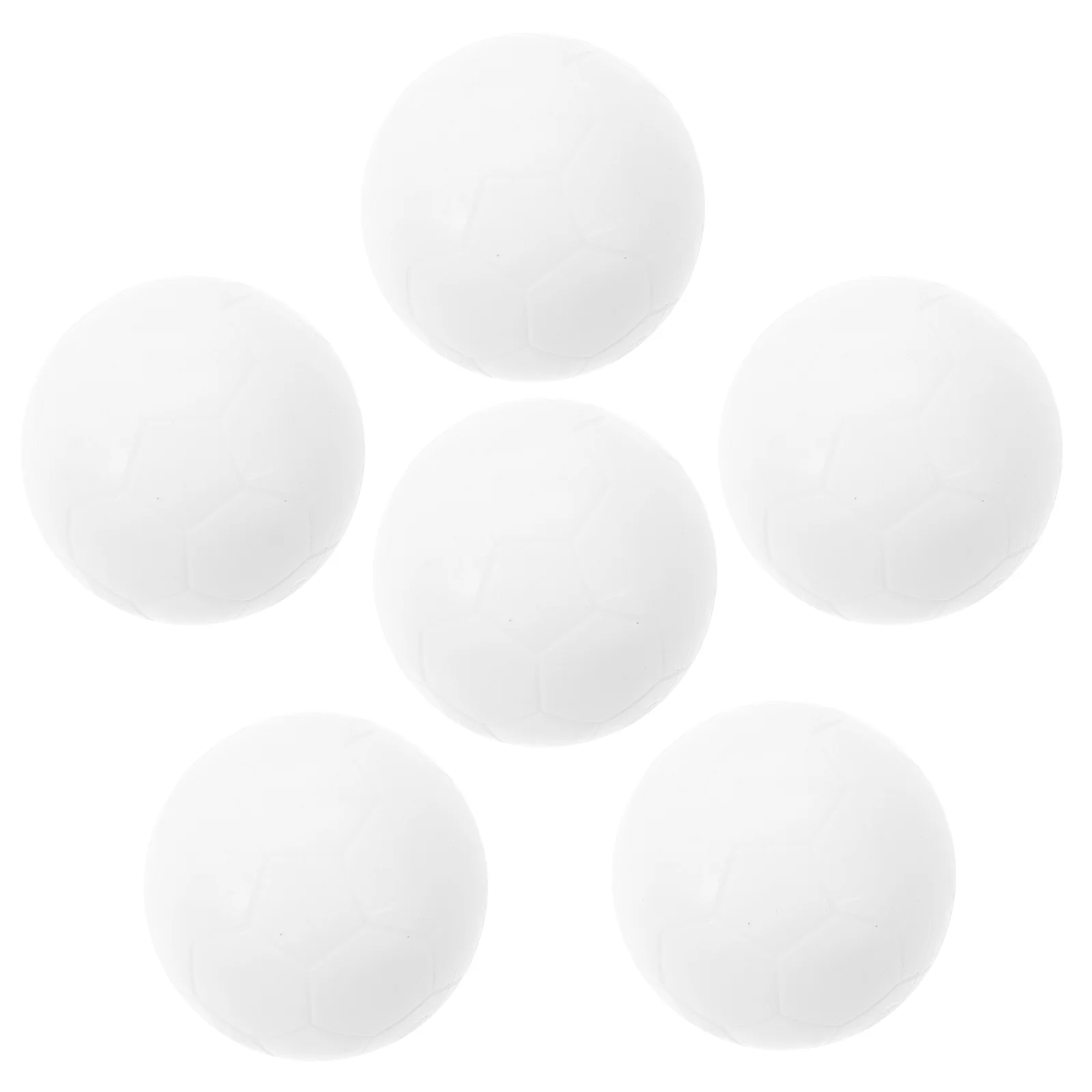 6 Pcs Football Table Soccer Tennis Replaceable Balls White Replacement Child