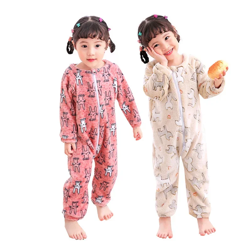 

Winter Newborn Baby Clothes Flannel One-piece Romper Kids Anti-kick Quilt Thickened Baby Girl Outfit Set 5-Day Shipping