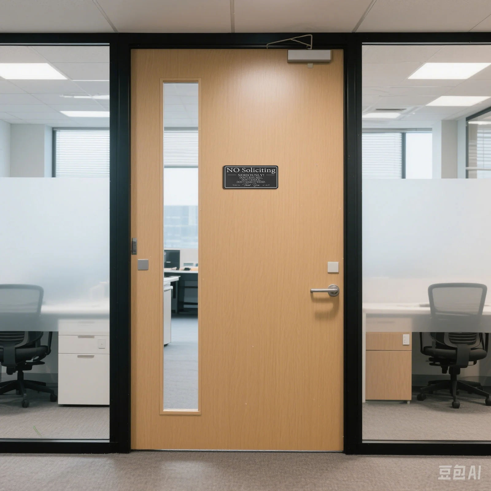 

No Soliciting Door Sign Acrylic Self-Adhesive Waterproof Minimalist Entryway Plate For Office Store Home Outdoor Indoor Wall