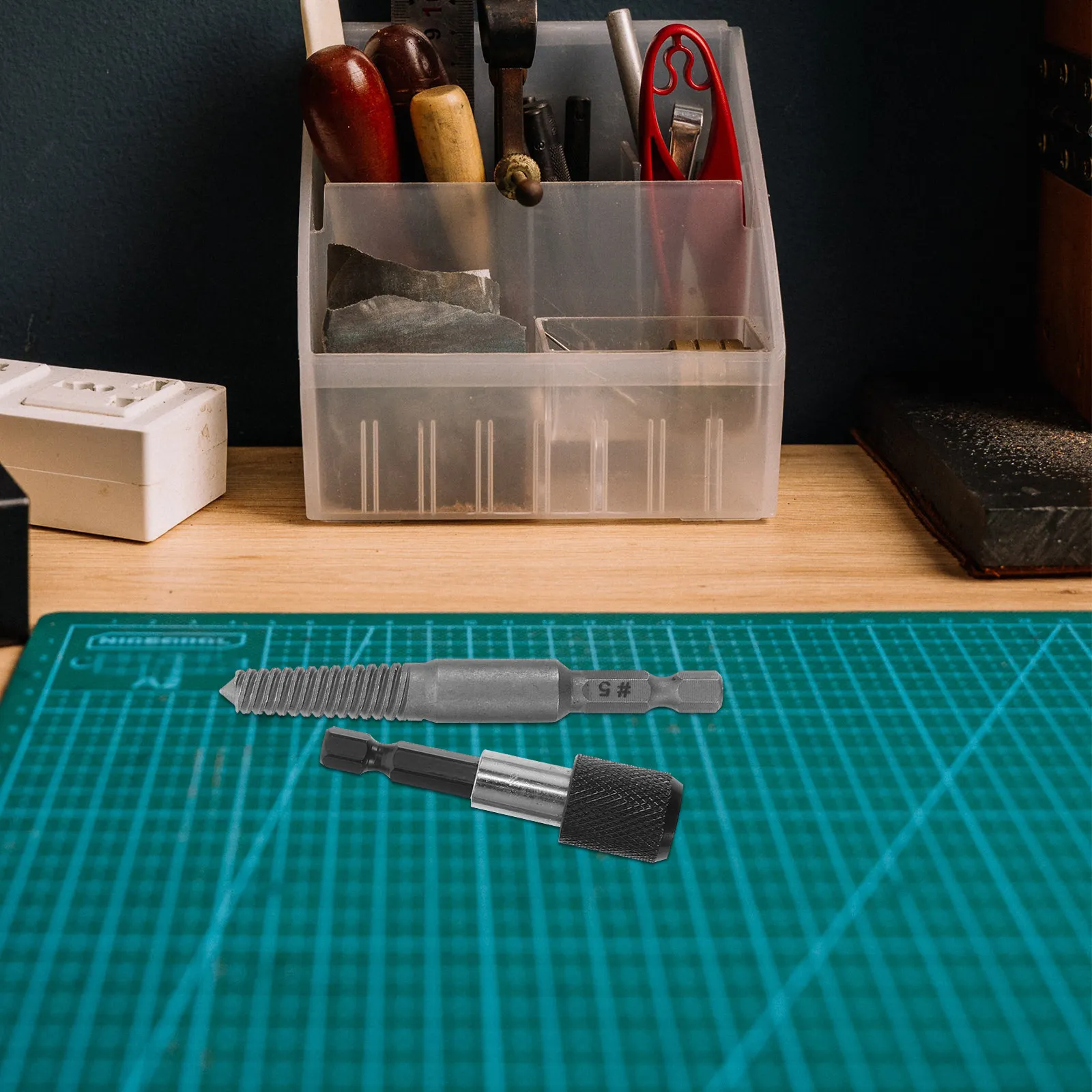 

1Set Screw Extractor Steel Kit Broken Bolt Removal Tool Lightweight Compact Storage for DIY Home Repair Plumbing