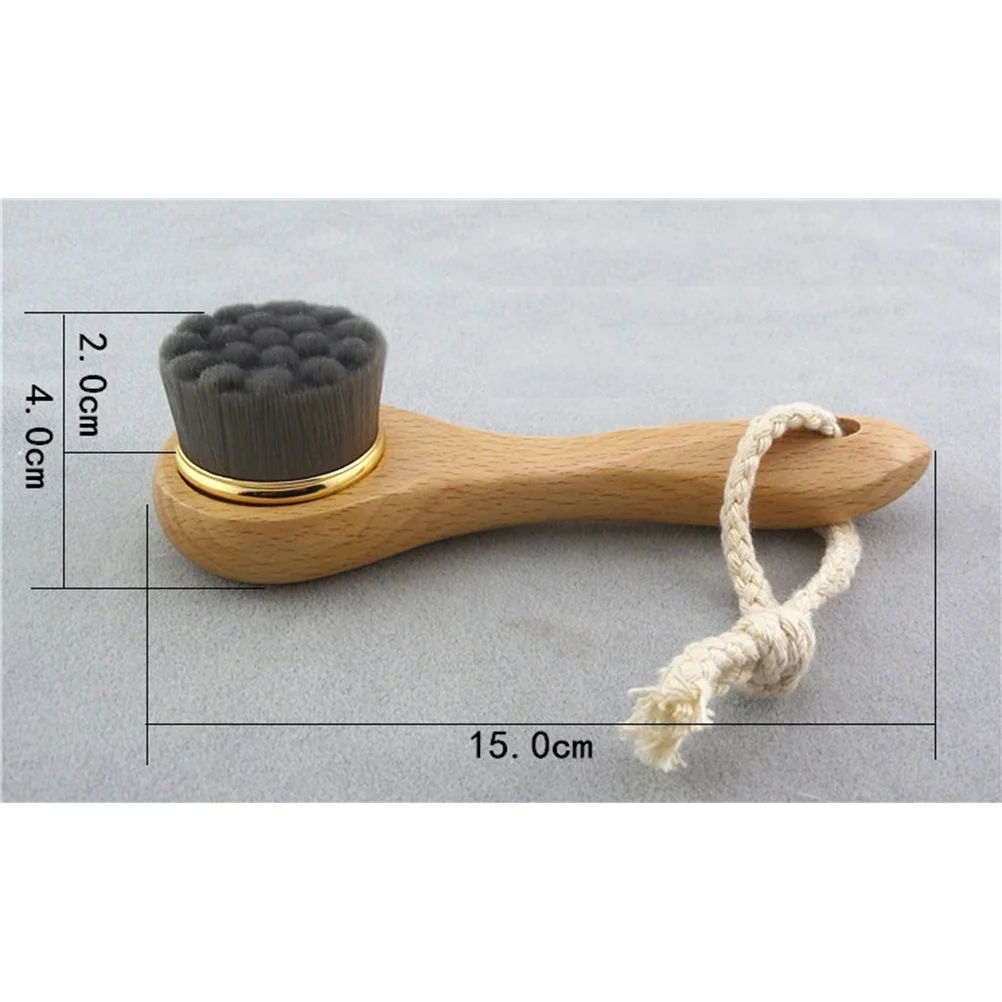 

Bath Scrubber for Body Face Cleaning Brush Skin Facial Cleansing Exfoliating Black