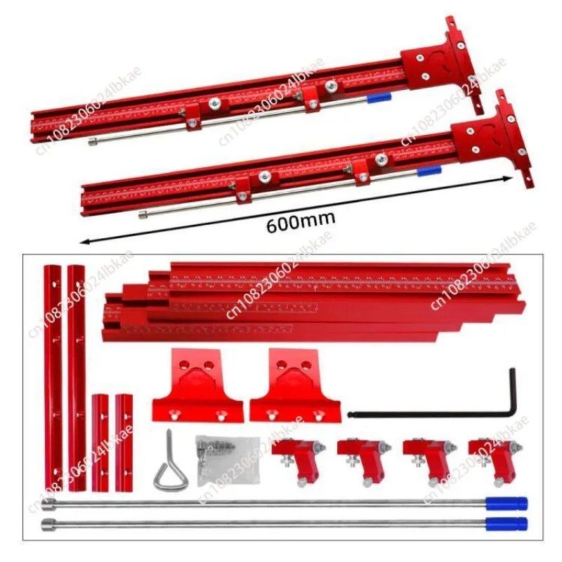 Aluminium Alloy Parallel Rail Guide System Circular Saw Track Set Fixed Guide Rail Bracket For Track Saw Track Repeatable Cuts