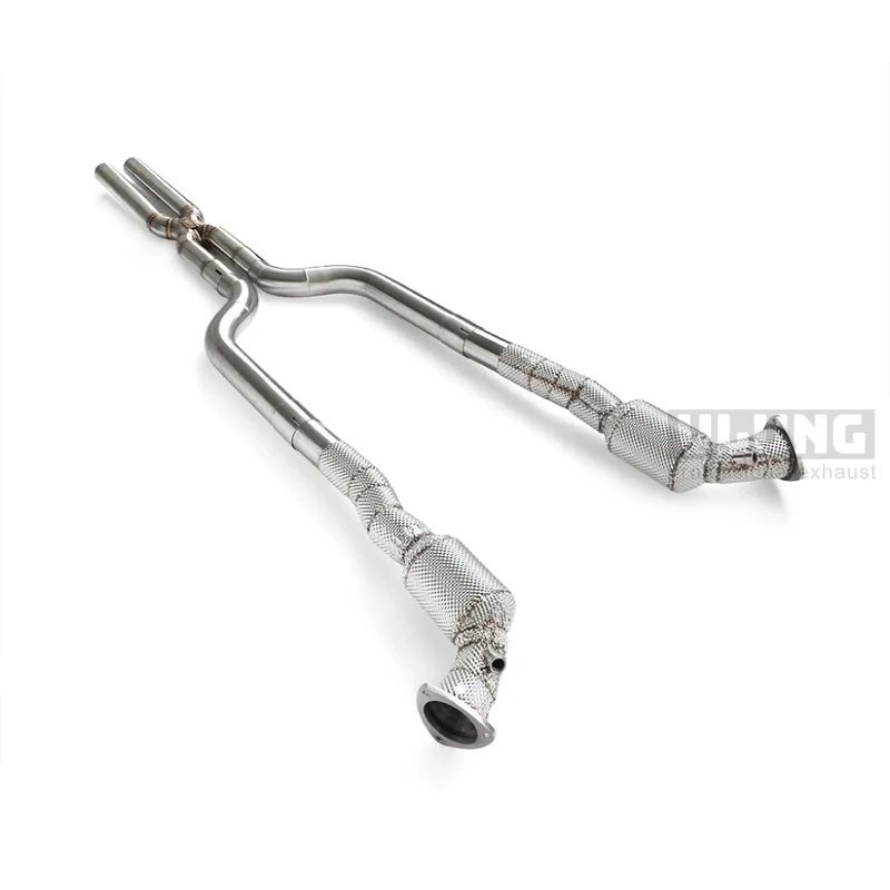 Perfectly Customized Performance Exhaust Downpipe Specifically Designed for Maserati Quattroporte ( 4.2/ 4.7) 2003-2012
