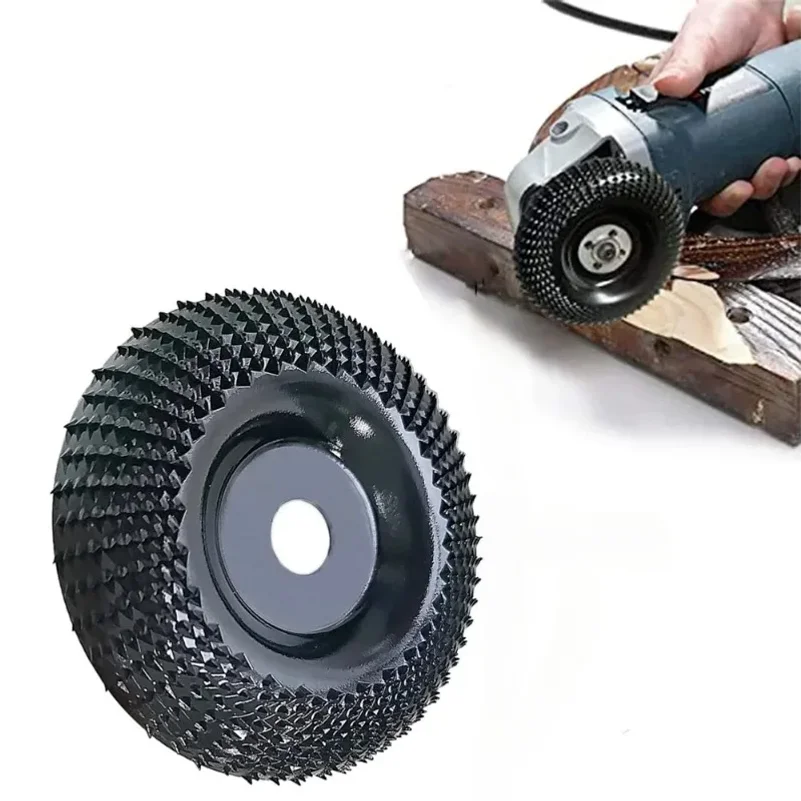 1PC Wood Carving Disc Grinder Wheel Disc 4 Inch Wood Shaping Wheel Wood Grinding Shaping Disc for Angle Grinders