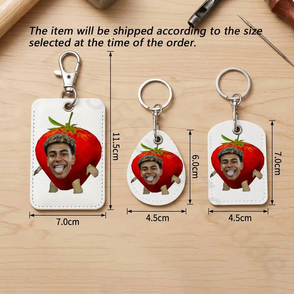 L-Lamine Yamal  Holder Keychain For Bank Business Work Card Holder Student Card Protective Case Bus Card view 4