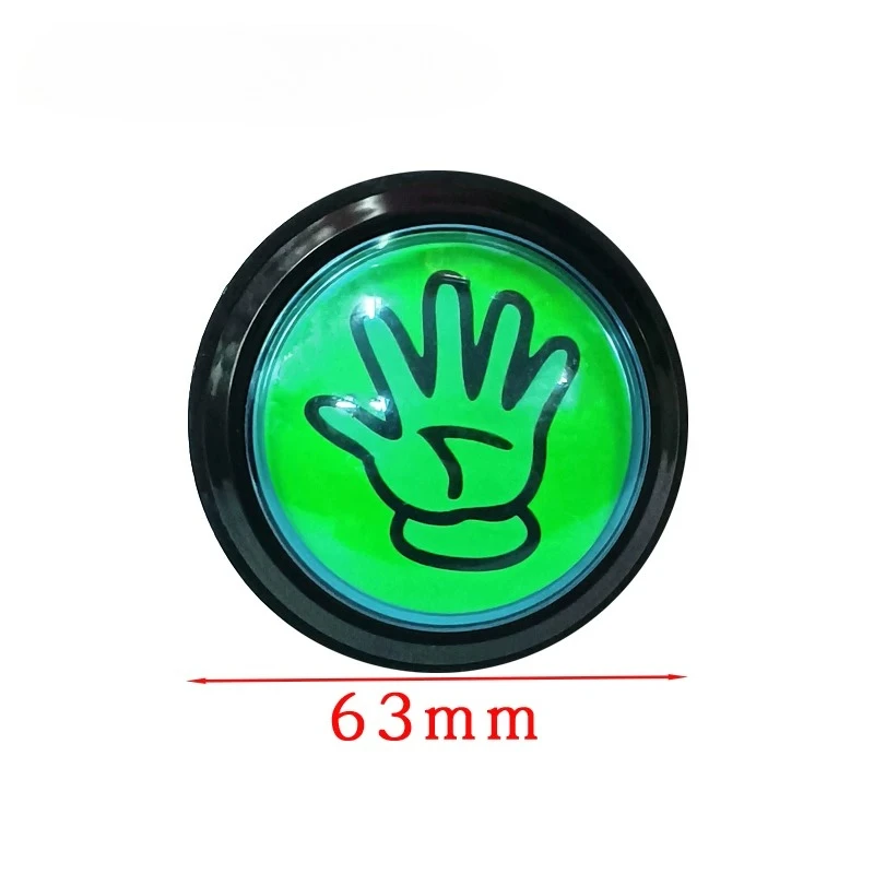 Arcade Game Buttons Anime Pattern for Kids Cattle Roping Machine Handprint Design Push Button for Claw Machine Basketball Game