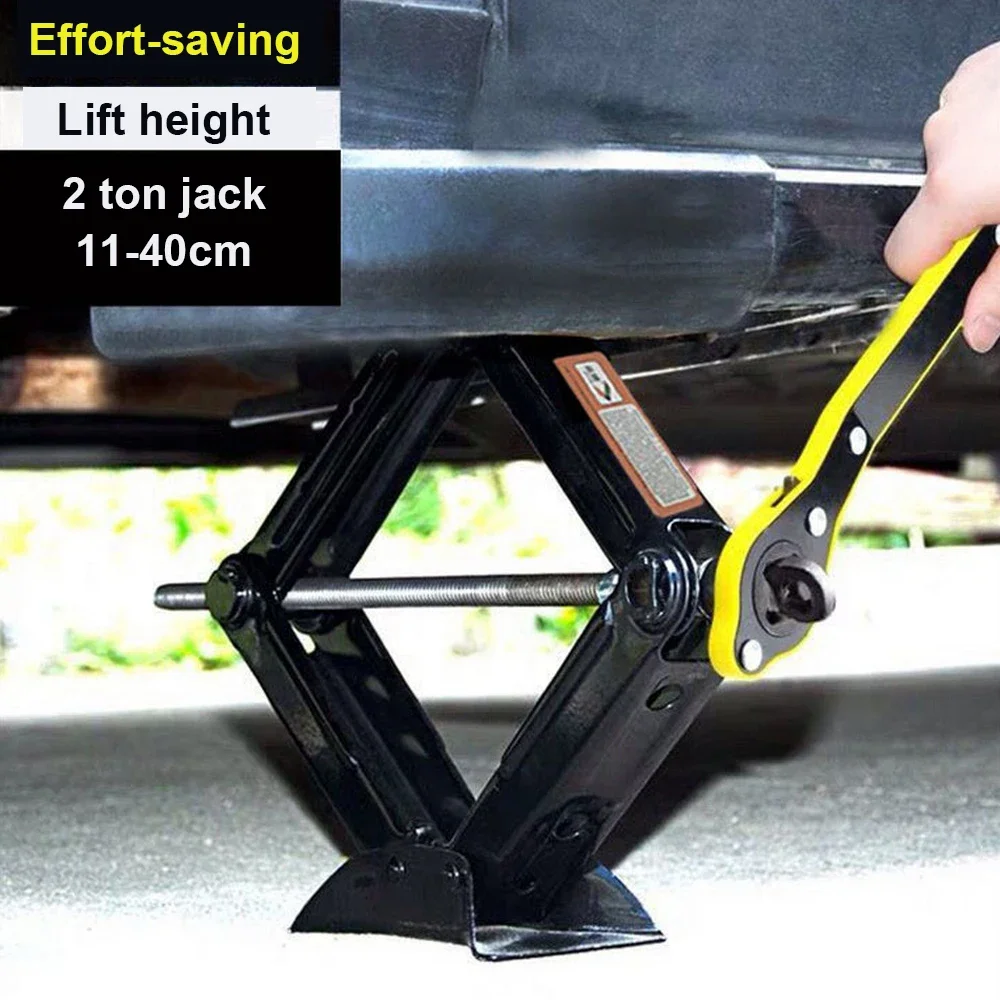 

2.5T 1.5T Car Jacks 2 in 1 Manual Lift Jack Car Repair Tool Lifting Tool with Labor-saving Ratchet Wrench Foldable Jack for Car