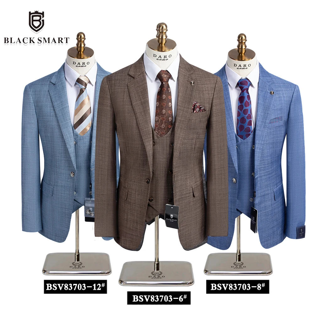 DARO( Jacket + Vest + Pants ) High-end Brand Boutique Fashion Solid Color Mens Casual Business Suit 3Piece Set Wedding DRSV83703