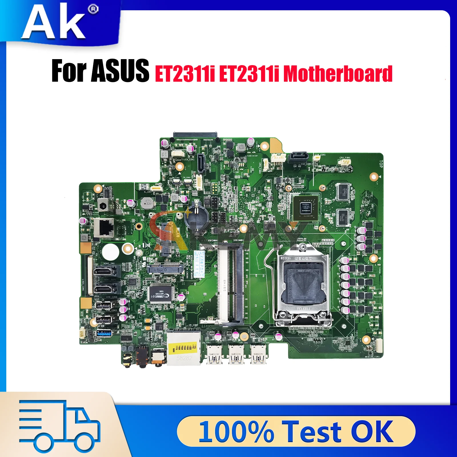 

Материнская плата ET2311i для ASUS AIO ET2311 ET2311i, материнская плата Цей товар на складе, 100% тестирование, ОК, быстрая доставка, высокое качество