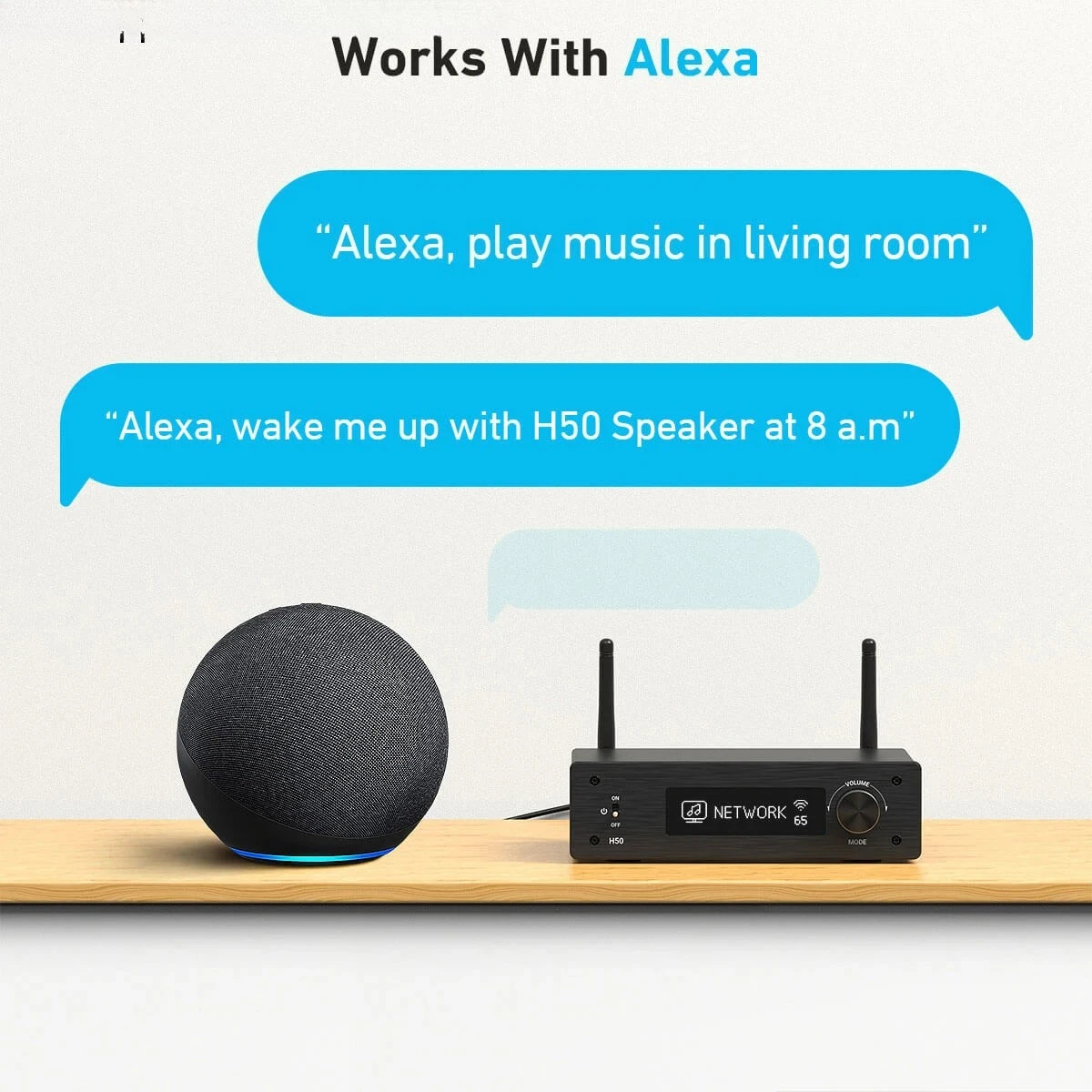 Professional Service Arylic H50 Wireless Hifi Streamer Multizone Home Audio Systems Streamer Amp for Smart Home