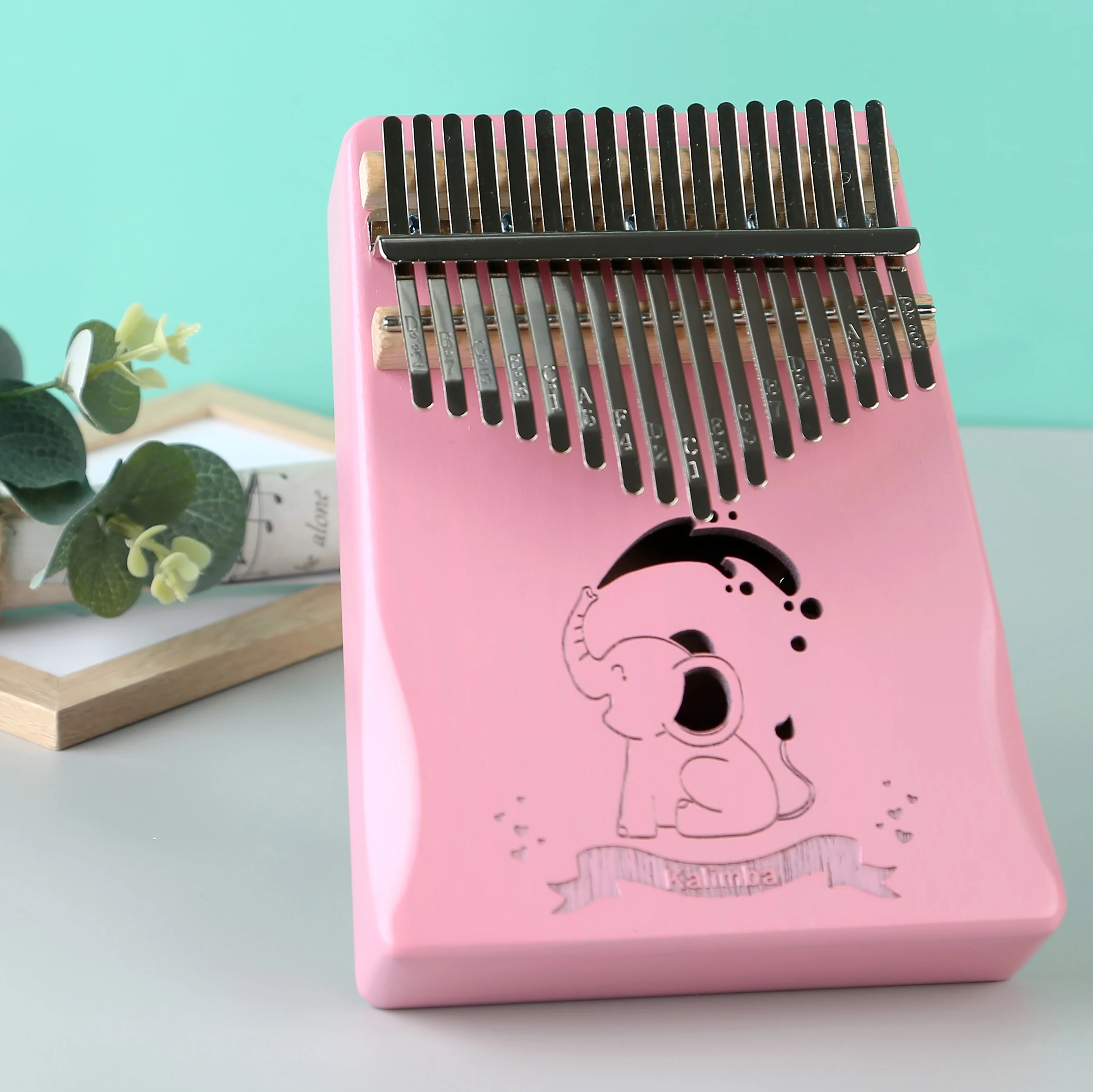 Kalimba Thumb Piano Calimba Professional Tuned Portable 17Key Mini Beginner\'s Birthday Festival Gift Relaxing Musical Instrument