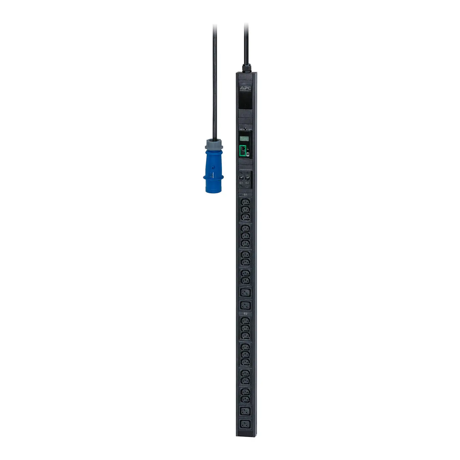 APC Easy Rack PDU EPDU1016M 1U Metal Metered 16A 8 X C13 Outlets 230V 1 Phase IEC60320 C20 Inlet Universal 3.7kW 3680VA 2.5m 6