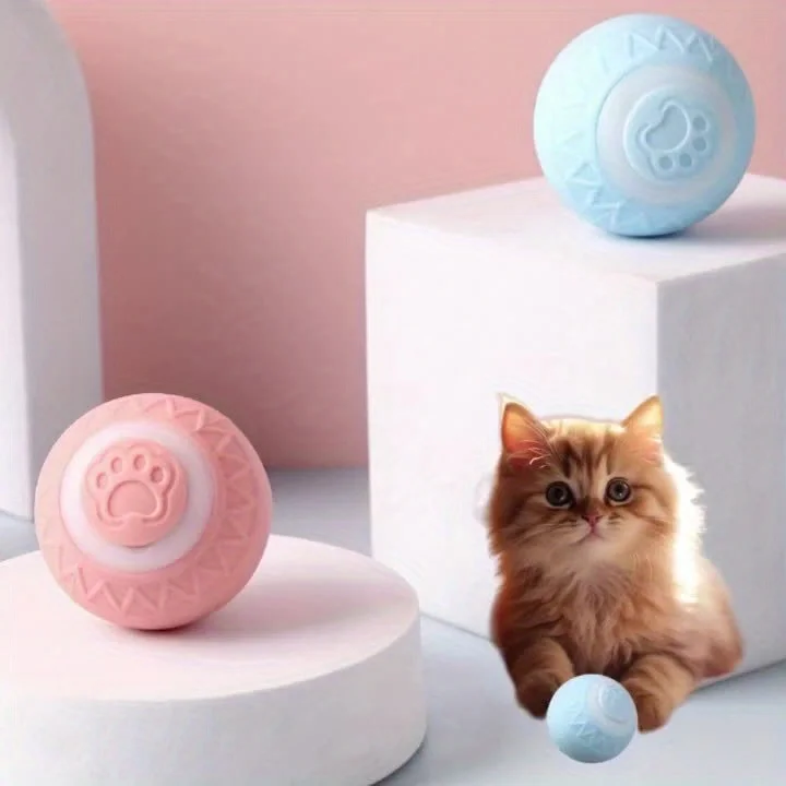 

1Pc Intelligent Gravity Jumping Ball, Electrically Charged Self-Entertainment Pet Toy For Dogs And Cats