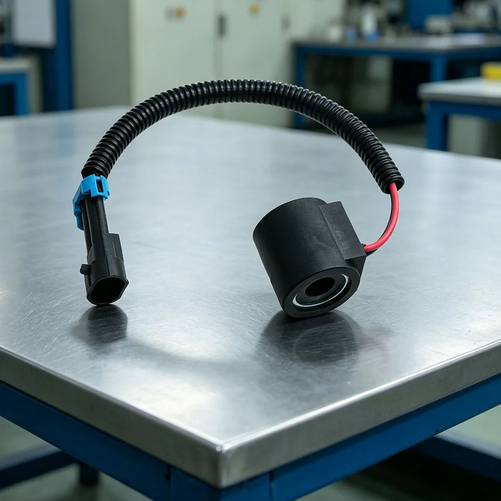 Hydraulic Solenoid Coil 12V for HydraForce 08 for 80 98 88 Series For Valve Cartridges with Red Black Wiring Harness