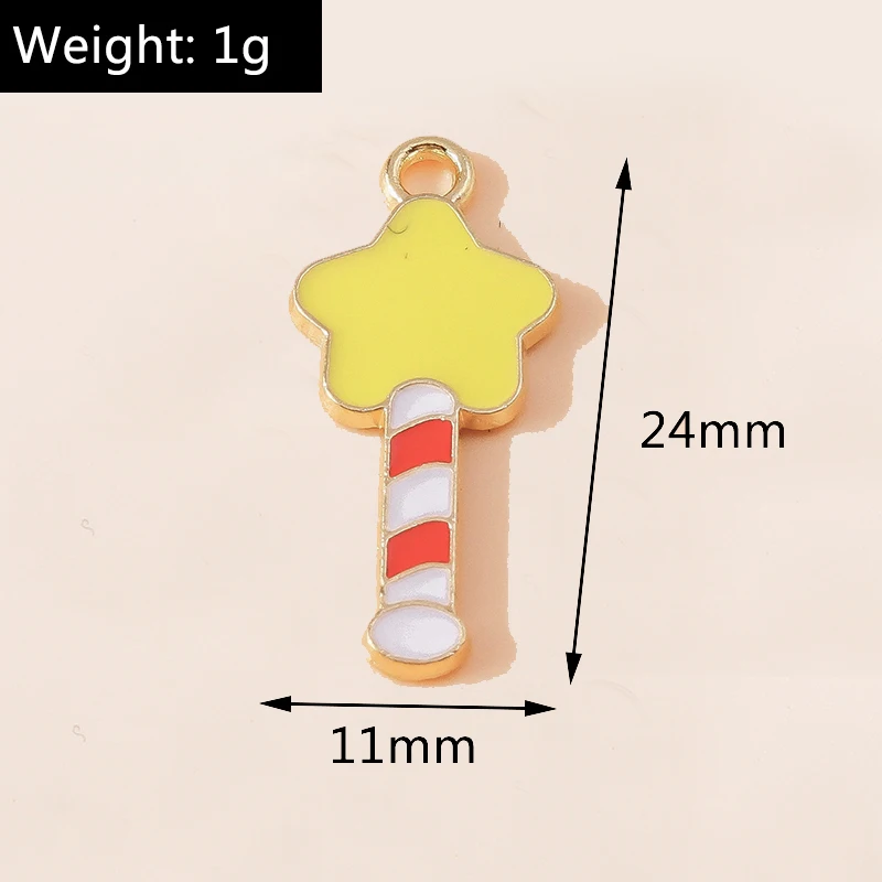 Leslie 10 Stück Emaille Retro TV Kamera Luftballon Auto Fahrrad Anhänger Cartoon DIY Halskette Armband Ohrring Schlüsselanhänger Zubehör – Detail 36