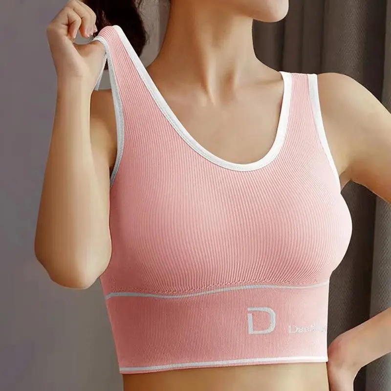 652F Women Sexy Push-up Padded Sports Bra High Impact Workout Gym Activewear Bra Comfort U Back Fitness Yoga Crop Top