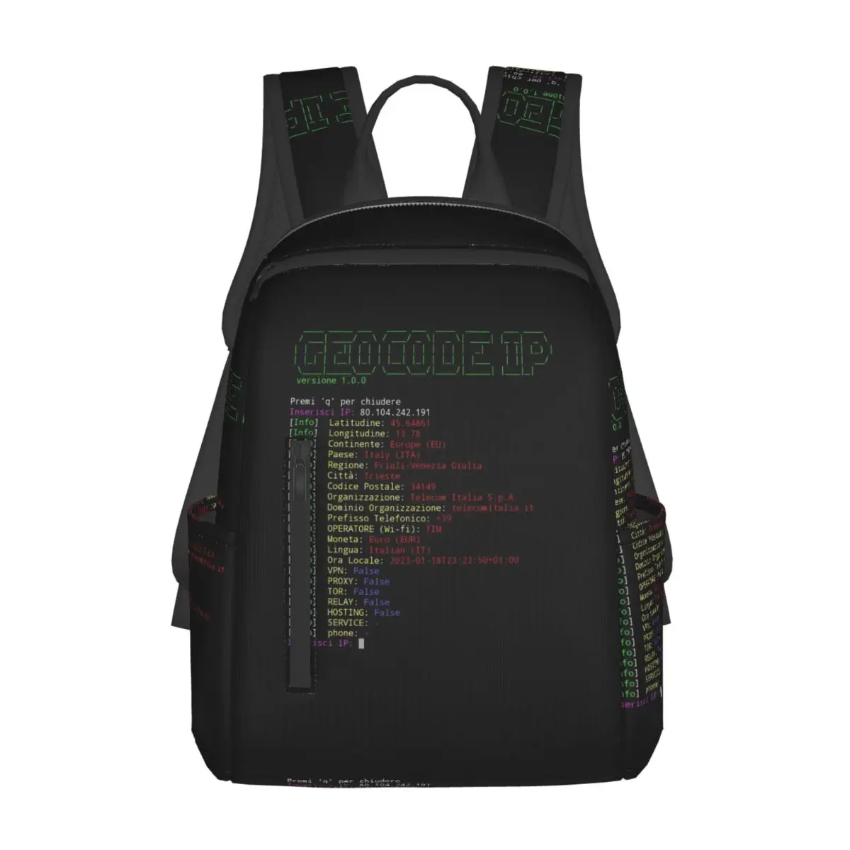 

Hacker Code Binary Code Geek Science Computer Backpack Large Capacity Children BookBag School Bag Shoulder Bags for Men Women