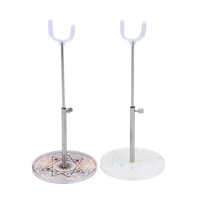 Extendable Adjustable Doll Stand Clear Acrylic Patterned Standing Bracket for Action Figure  Collectible Home Decor Display