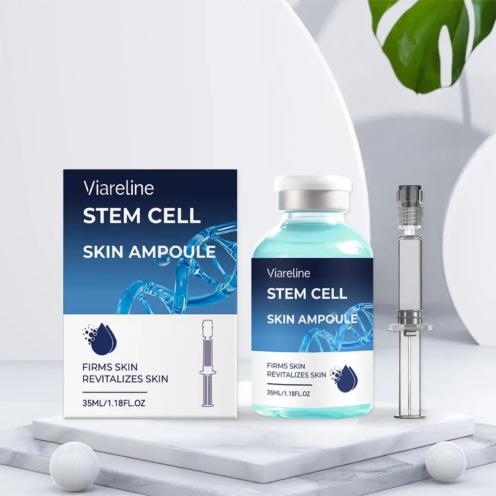 35ml Stem Cell Skin Ampoule Portable Soothing Anti-aging Lasting Nourish Serum Firm Revitalize Skin Needle Tube Design Essence