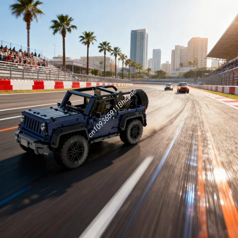 2063 قطعة MOC جيب رانجلر بمحركات نموذج فني اللبنات هدية الكريسماس العمارة لتقوم بها بنفسك لعبة فكرة التعليم للأطفال #1