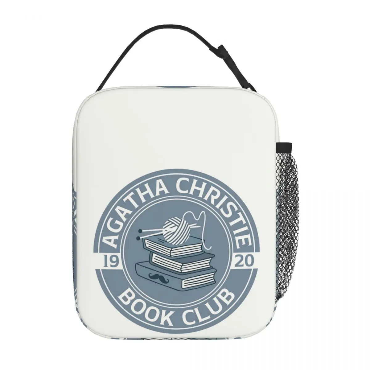 Agatha Christie Book Club Insulated Lunch Bag for Women Kids Leakproof Food Boxes Thermal Lunch Box Tote