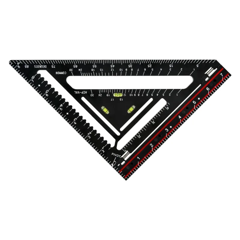 New Multi-functional Triangle Ruler,Woodworking 90/45° Square,Thickened Scribing Straight Edge For Decoration view 4