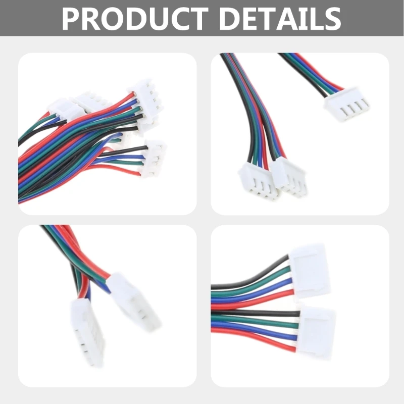 XH2.54 4-Pin Stepper Motor Wire Extension Cable Connector for 3D Printer Nema17