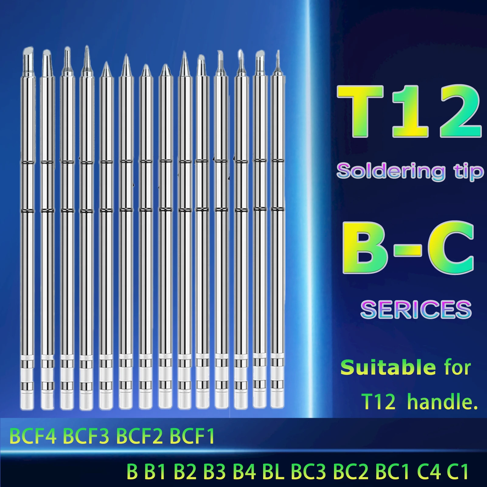 T12 Soldering Iron Spike Replacement Various models of Tip Electric Soldering Iron Tip T12- T12-B T12-B2 T12-B3 T12-BCF1 T12-C4