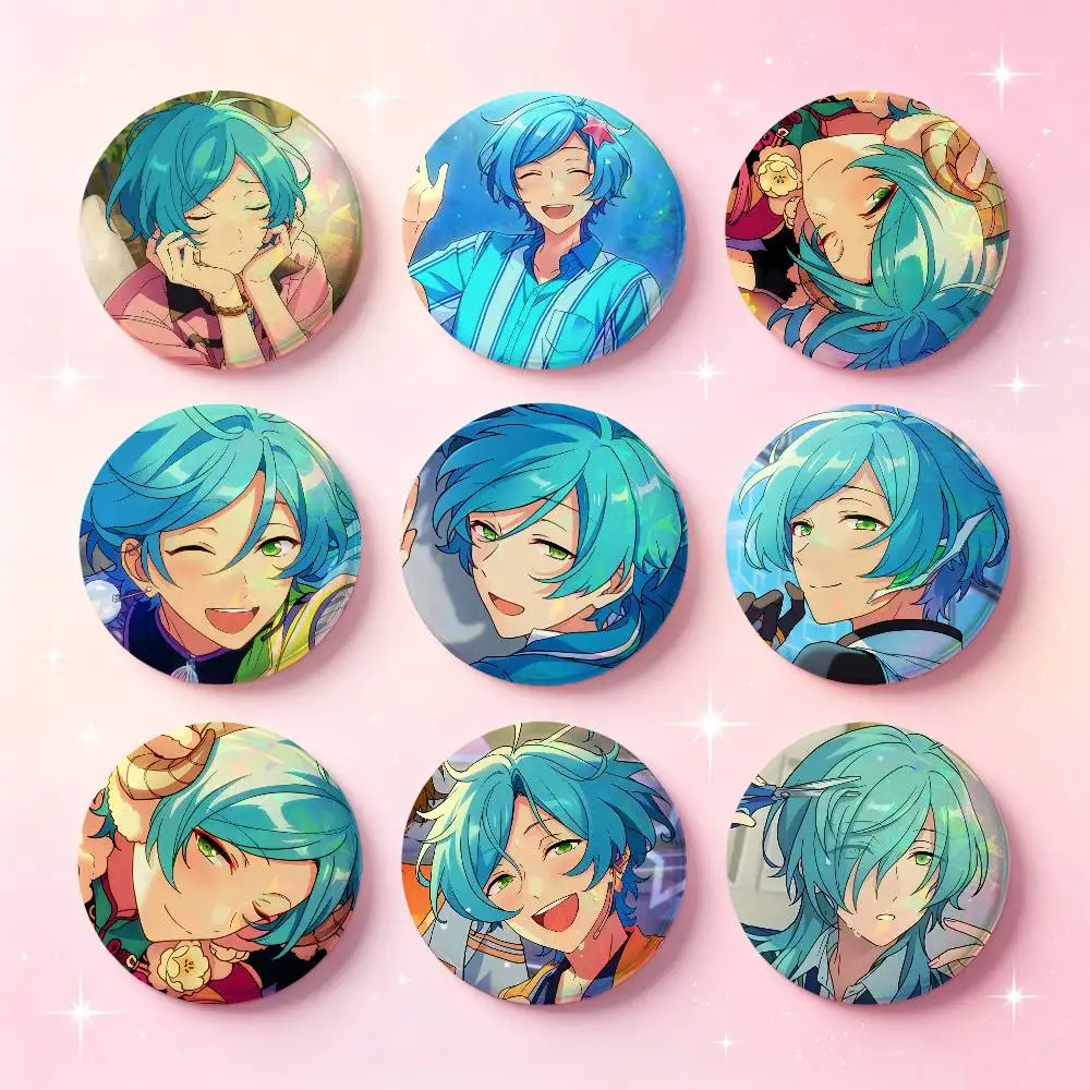 Kanata Shinkai Anime Figure Badges Button Round Creative Pin Brooch Badge Bag Decor Accessories Fans Collect Friends Gifts