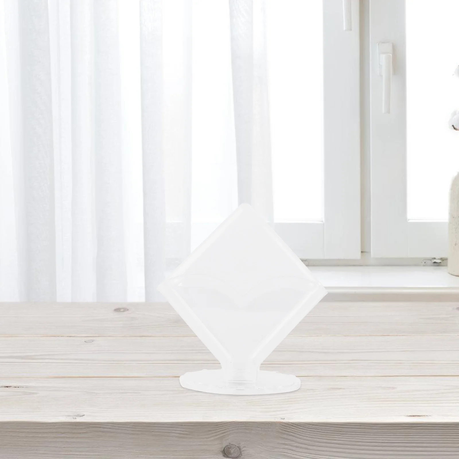 

Acrylic Upright Tissue Box Creative Fashionable Table Tissue Napkin Storage Holder for Home Hotel Restaurant (18x16.5x12cm)